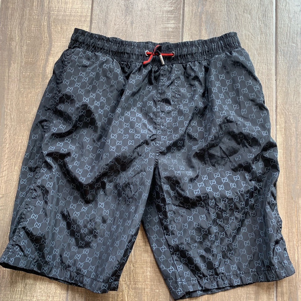 Gucci logo shorts swim large nylon